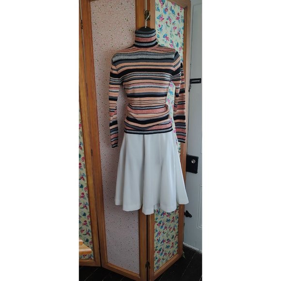 Vintage ACT III Deadstock 1970's White Tulip Mini Skirt- Size 6 - Picture 4 of 12